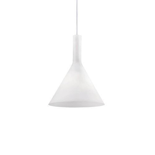 Светильник подвесной COCKTAIL SP1 SMALL BIANCO Ideal Lux белый 1 лампа, основание белое в стиле современный  фото 2